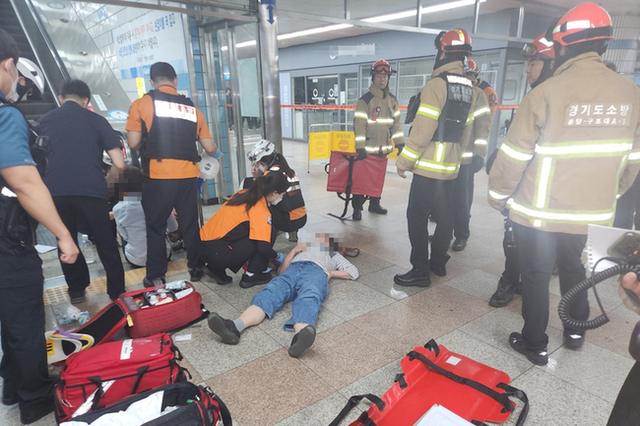 수내역 에스컬레이터 역주행 때 보조브레이크 제 역할 못해...14명 부상