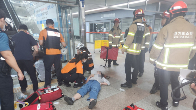수내역 에스컬레이터 역주행 때 보조브레이크 제 역할 못해...14명 부상