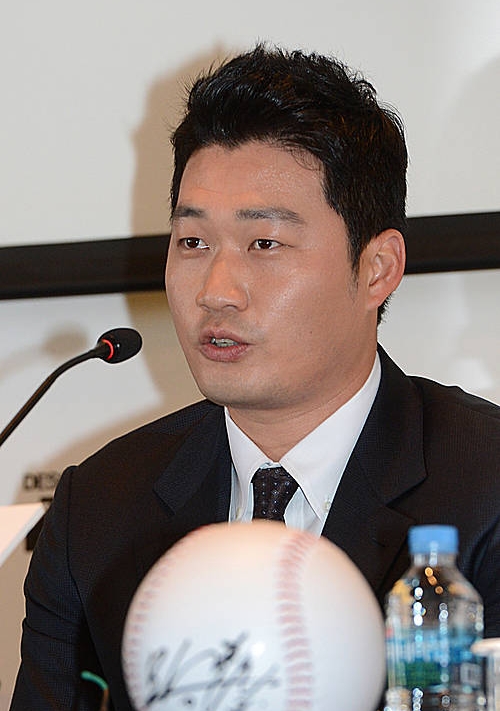 최고의 마무리 투수 오승환 선수, 더 플라자 호텔 홍보대사 /뉴시스