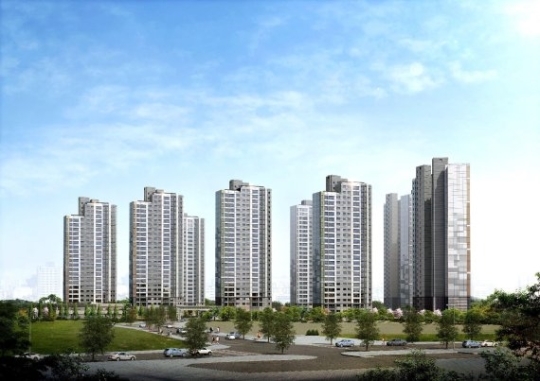오산 센트럴 푸르지오 투시도.(사진=대우건설)