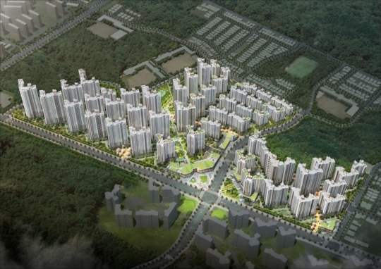 고덕 그라시움 조감도.(사진=대우건설 제공)