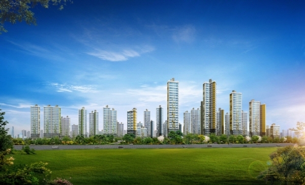 '평택 지제역 동문 굿모닝힐 맘시티' 투시도.(사진=동문건설 제공)