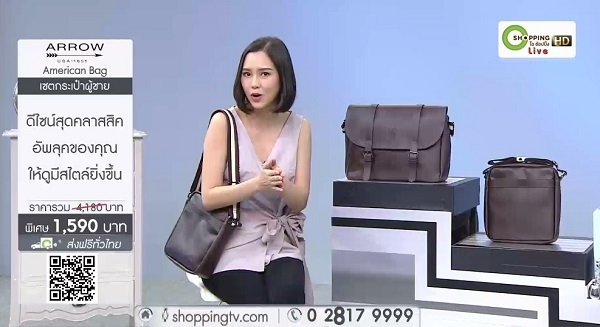 GCJ 패션잡화 방송장면. (사진=CJ오쇼핑 제공)