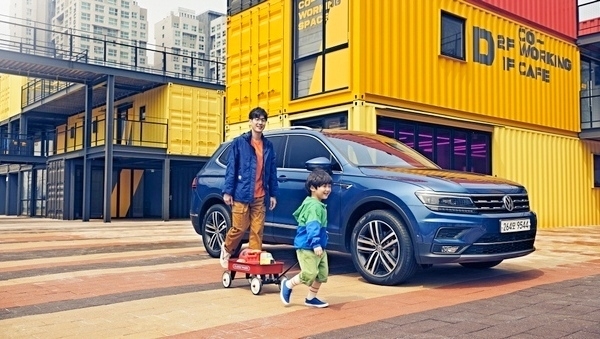 폭스바겐이 7인승 가족 SUV 티구안 올스페이스를 전면에 내세워 업계 3위 탈환을 노린다. 사진=폭스바겐