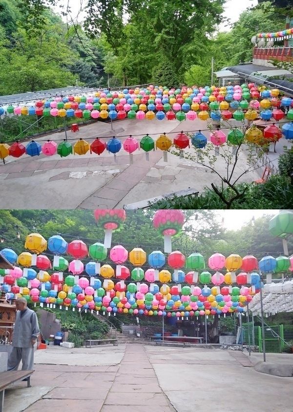 불기 2564년 부처님 오신 날, 경기도 성남시 남한산성도립공원에 자리한 사찰 덕운사에 연등이 걸렸다. 사진=정수남 기자