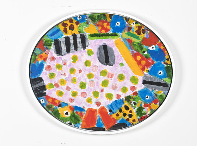 노은님, 걷는 새 물고기, 2012, Acrylic on canvas, 50 x 60 cm <사진=가나아트한남 제공>