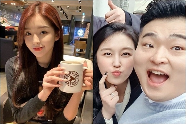 수담 소속사가 수담 학폭 의혹 등 허위사실 유포자에 대한 법적대응을 20일 시사했다. 사진은 수담(왼쪽), 이원일 쉐프 예비신부 김유진 PD. 각 SNS 캡처