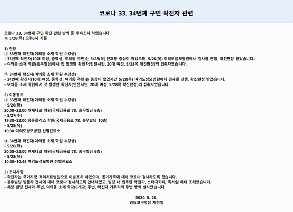 영등포구청 공식 SNS 캡처