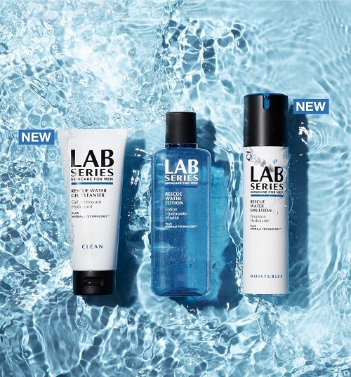 (왼쪽부터) 레스큐 워터 젤 클렌저 100ml, 40,000원대, 레스큐 워터 로션 200ml, 52,000원대, 레스큐 워터 에멀전 100ml, 62,000원대 .랩시리즈 이미지 제공