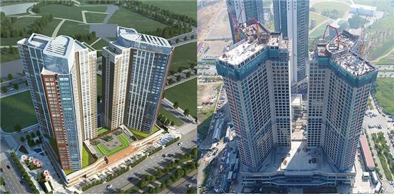 조감도 및 실제 현장 / 사진제공 = 광영 산업개발