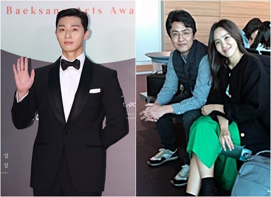 박서준 선행 소식이 4일 전해졌다. 박서준(왼쪽)이 지난 6월 5일 경기 일산 킨텍스에서 열린 제56회 백상예술대상 레드카펫 포토월에서 포토타임에 임하고 있다. 오른쪽은 지난 7월 27일 정면충돌 교통사고를 당했음에도 사고 약 일주일 만인 4일 기부 행렬에 동참한 최동석 박지윤 부부. (사진=백상예술대상 사무국 제공)
