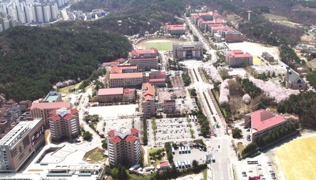 목원대학교 전경.