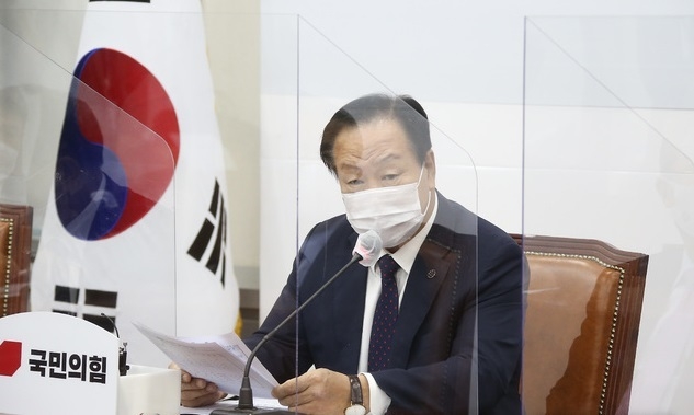 '북한의 우리 국민 사살·화형 만행 진상조사TF' 팀장을 맡은 한기호 의원이 26일 서울 여의도 국회에서 열린 국민의힘 '북한의 우리 국민 사살·화형 만행 진상조사TF' 제1차회의에서 참석해 발언하고 있다. (사진=국민의힘 제공)