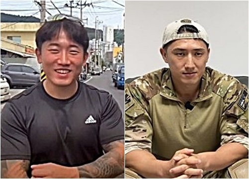 유튜버 정배우가 13일 '가짜사나이 2기'(가짜사나이2) 교관인 로건과 정은주의 소라넷(음란물 사이트) 초대남(타인의 아내나 애인과 성관계하는 남성이란 뜻) 활동과 불법 퇴폐업소 출입을 폭로했다. 사진 왼쪽부터 '가짜사나이2' 교관 정은주와 로건. 사진=정은주 소셜네트워크서비스, 유튜브채널 '로건씨유튜브' 캡처