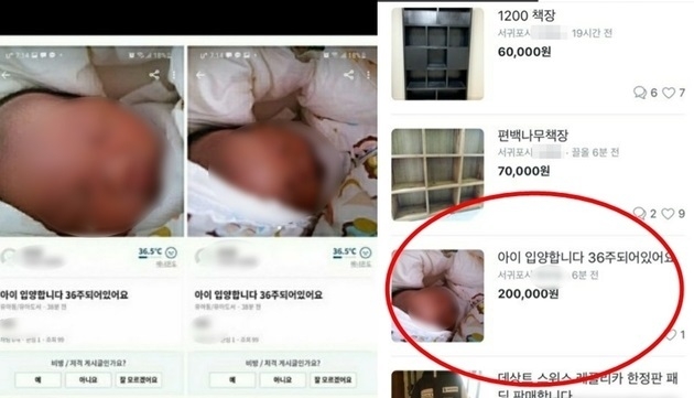 당근마켓 어플리케이션 캡처.