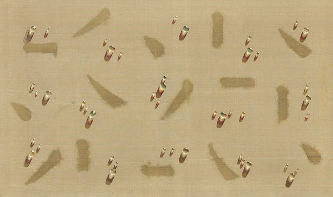 김창열 화백의 작품 '회귀recurrence', 1987