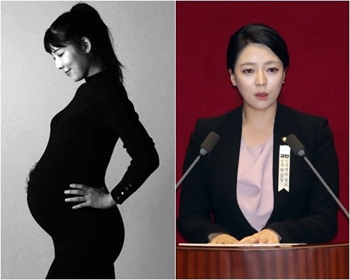  사유리 출산 소식이 16일 한 매체 보도로 알려졌다. 그는 정자 기증으로 득남한 소식을 인스타 그램을 통해서도 밝혔다. 1979년생 사유리 나이는 올해로 41세다. 지난해 10월 생리불순으로 한국의 한 산부인과를 찾았다가 난소 나이가 48세라는 진단을 받고 정자 기증과 시험관 아기를 결심했다. 17일엔 사유리의 자발적 비혼모 출산 소식에 배현진(사진 오른쪽) 국민의힘 의원과 진중권 교수 등 정치권에서 축하와 응원 메시지를 보냈다. 사진=사유리 인스타 그램 캡처