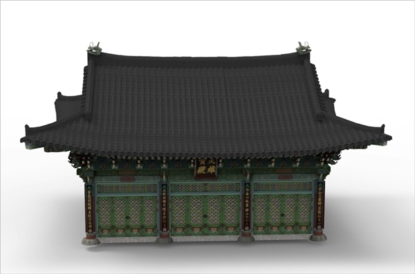 불교 대성사 3D 스캔 이미지