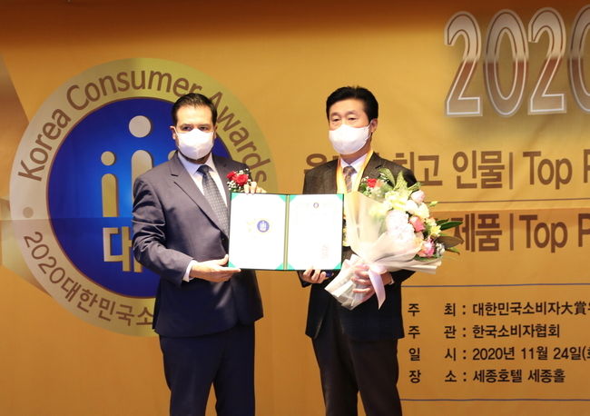 약용효모 성분의 탈모 치료제인 동국제약 판시딜이 의약품으로는 유일하게 ‘2020 대한민국 소비자대상’에서 올해의 최고제품 부문 3년 연속 수상했다 (사진=동국제약 제공)