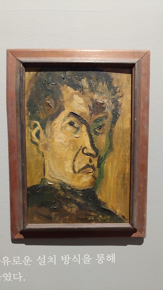 이승택 작가가 그린 자화상 <사진=이화순>