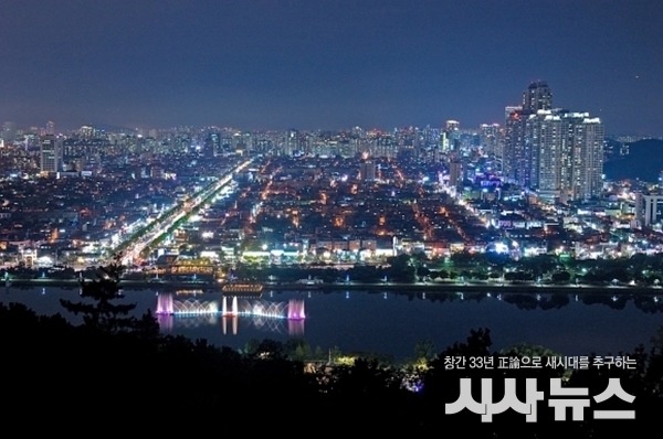 수성못 야경 사진