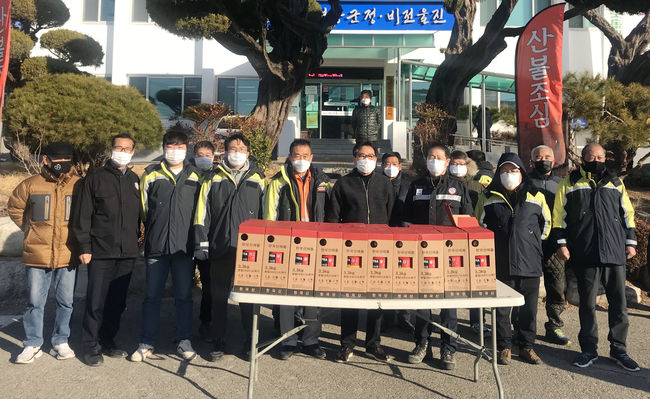 평해의용소방대, 재래시장에 사랑의 소화기 기부