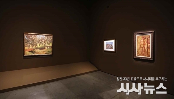  때와 땅 전시 전경 사진