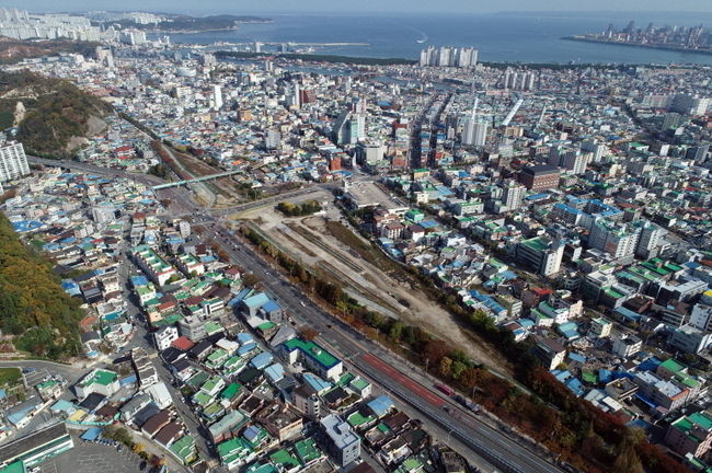 옛 포항역지구 사진.