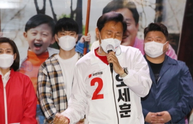 오세훈 국민의힘 서울시장 후보(사진=뉴시스 제공)