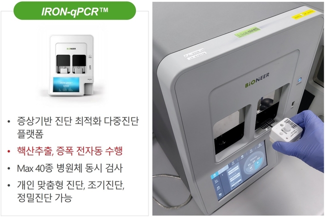 바이오니아는 병원 응급실이나 선별진료소, 보건지소 등에서 코로나19 감염 여부를 30여분 만에 높은 정확도로 판별할 수 있는 유전자증폭(PCR) 방식의 ‘신속 분자진단 장비·키트’를 이르면 오는 9월 중 선보일 계획이라고 19일 밝혔다 (사진= 바이오니아 제공)