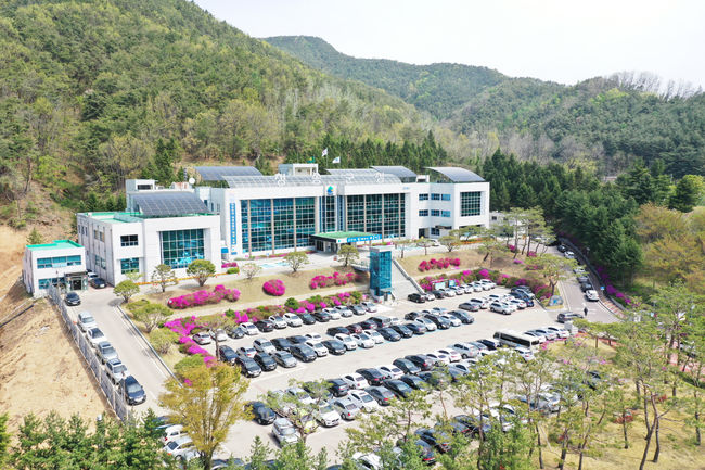 청송군청 전경 사진