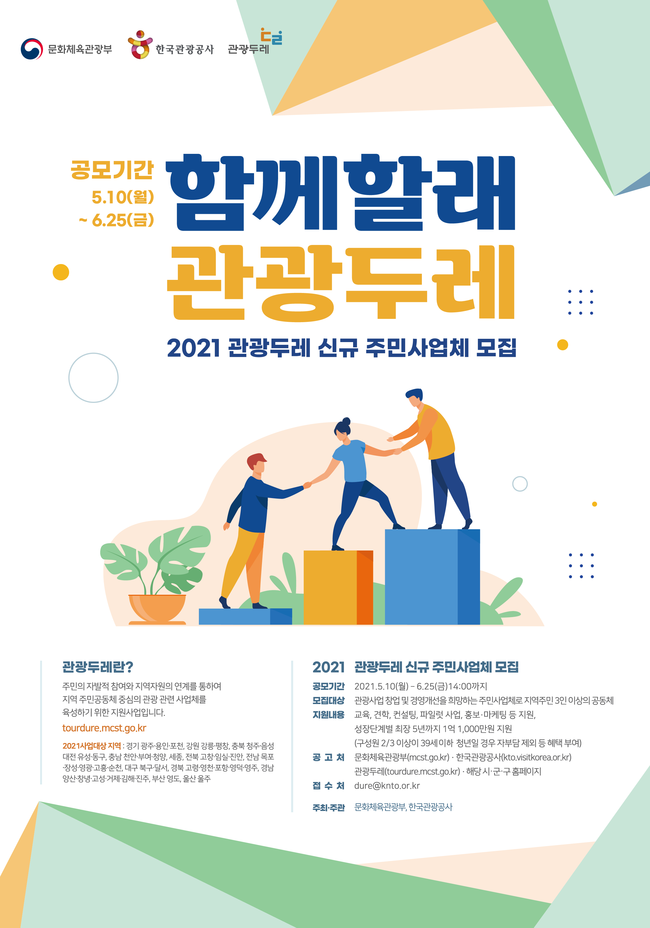 관광두레 모집 포스터