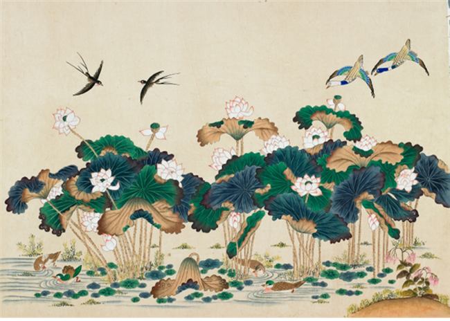  서정민화부스展〈연화도〉, 최아령, 2020 (출처=천안시청)