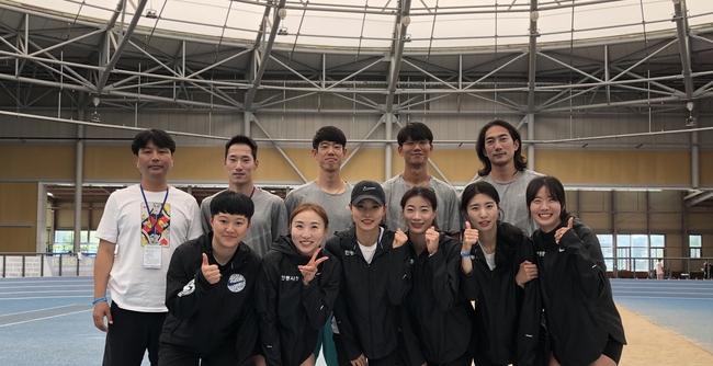 안동시청 육상경기단 단체 사진