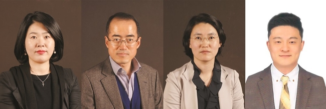 왼쪽부터 이선희, 김종욱, 신은주, 최형열 교수 사진