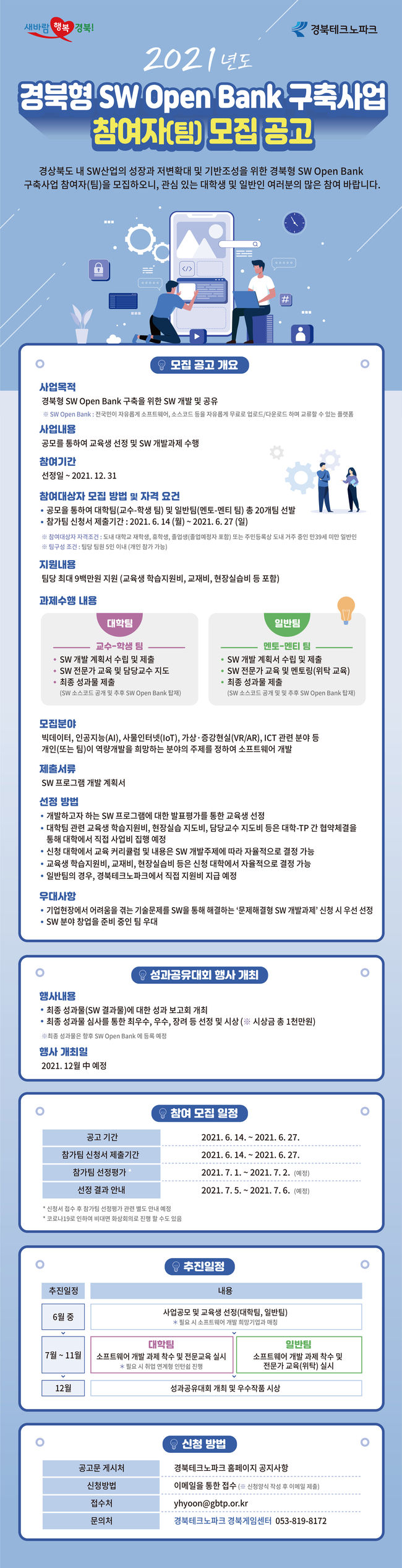 경북형 SW Open Bank 구축사업 웹배너