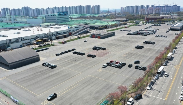 경기도 평택시 쌍용자동차 평택출고센터.(사진=뉴시스 제공)