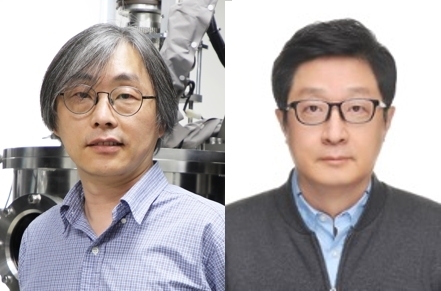 DGIST 신물질과학전공 홍정일 교수(좌)와 한국표준과학연구원 황찬용 박사(우)