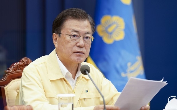 문재인 대통령이 20일 청와대에서 열린 제31회 국무회의에서 발언하고 있다. (사진=청와대 제공)