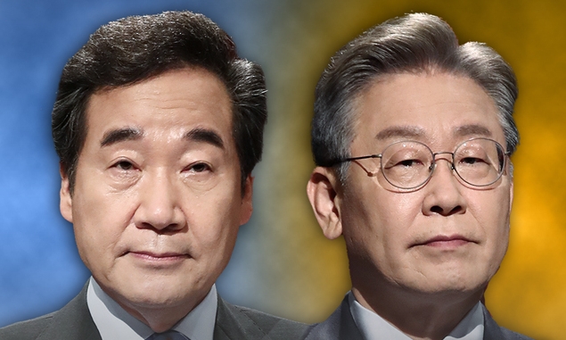 더불어민주당 대선경선 후보인 이낙연 전 대표와 이재명 경기지사 (사진/뉴시스)