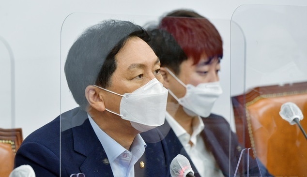김기현 국민의힘 원내대표가 지난 2일 서울 여의도 국회에서 열린 최고위원회의에서 발언하고 있다. (사진=뉴시스 제공)