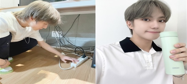탄소중립 실천철린지에 참여한 저스트비 멤버들