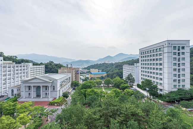 창신대학교 전경.