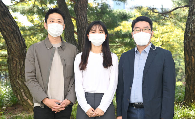 수상자들. 왼쪽부터 박세범, 정다희, 최요순.