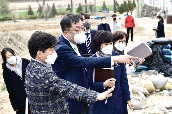 이상천 시장 민원 현장방문모습