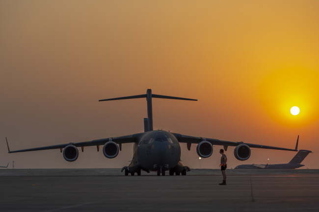 미 공군 수송기 C-17. (AP/뉴시스) 