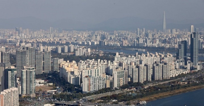 서울시내 아파트 단지 모습.