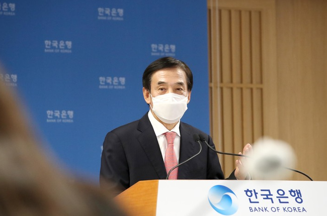 이주열 한국은행 총재가 25일 서울 중구 한국은행에서 열린 통화정책방향 기자간담회에서 발언하고 있다. (사진=한국은행 제공)
