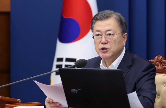 문재인 대통령의 모습. (사진 제공=뉴시스)
