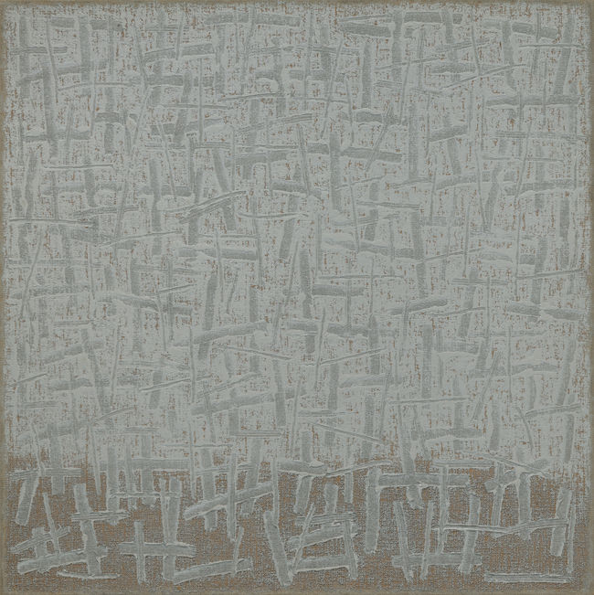 Conjunction 99-03, 1999, Oil on hemp cloth, 185x185cm<br>
